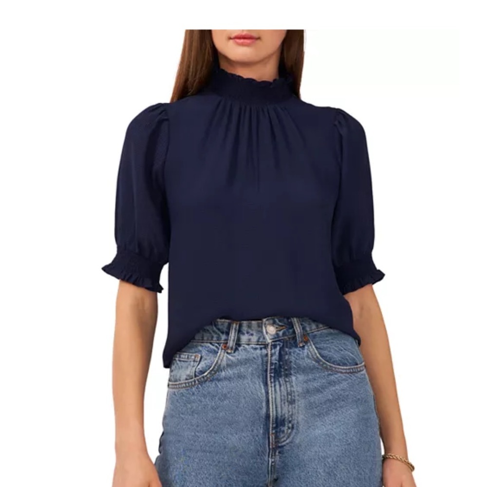 1 State Smocked Trim Top